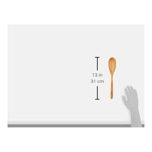  Staub 40509 - 253 - 0 Olive Wood Rail Silicone Spatula 33 x 5 x 2 cm