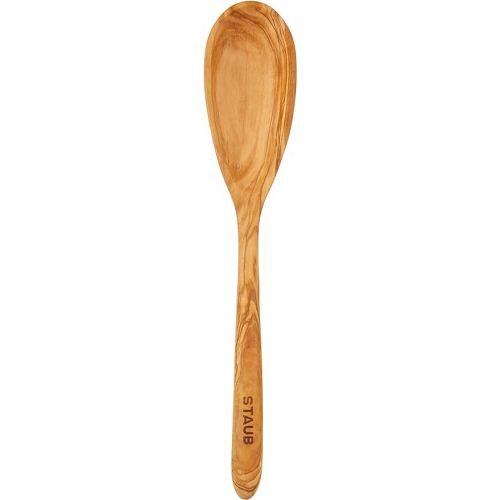  Staub 40509 - 253 - 0 Olive Wood Rail Silicone Spatula 33 x 5 x 2 cm