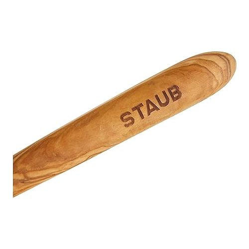  Staub 40509 - 253 - 0 Olive Wood Rail Silicone Spatula 33 x 5 x 2 cm