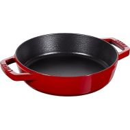 Staub 40511-661 Two-Handled Frying Pan, Cherry 7.9 inches (20 cm), Double Handle Frying Pan, Skillet, Double Handle, Enamel, Induction Compatible