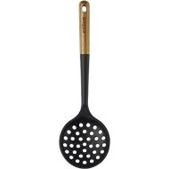 STAUB Skimmer Spoon, Perfect for Straining or Lifting Meat and Veggies from Broth, Durable BPA-Free Matte Black Silicone, Safe for Nonstick Cooking Surfaces