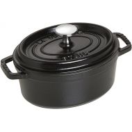 Staub Cast Iron 1-qt Oval Cocotte - Matte Black, Made in France