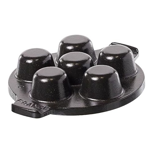  STAUB Round Snail Dish with 6 Holes, Matt Black