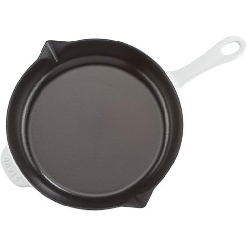  Staub Cast Iron 10-inch Fry Pan - White, Made in France