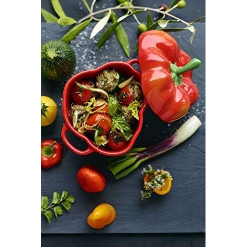  Staub 40500-325 Paprika Cocotte 40500-325 Cocotte 40500-325 Ceramic Cocotte 40500-325 Ceramic Heat Resistant Pottery Microwave Safe