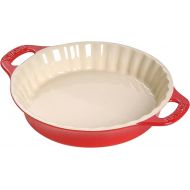 STAUB Ceramics Bakeware-Pie-Pans Dish, 9-inch, Cherry