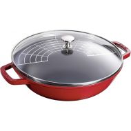 STAUB Cast Iron Perfect Pan, 4.5-quart, Cherry