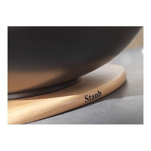  STAUB 40511 - 078 - 0 Accessories - Magnetic Wooden Trivet 16.5 x 16.5 x 2 cm