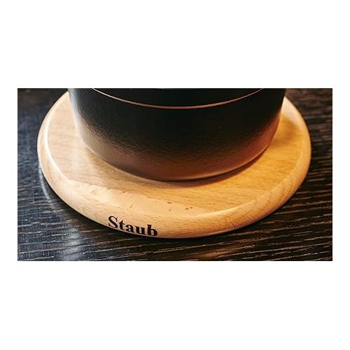  STAUB 40511 - 078 - 0 Accessories - Magnetic Wooden Trivet 16.5 x 16.5 x 2 cm