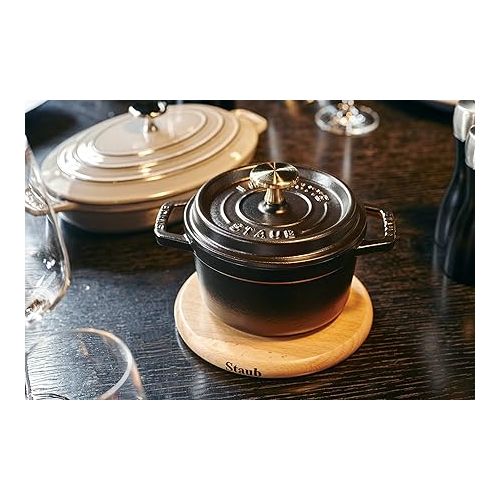  STAUB 40511 - 078 - 0 Accessories - Magnetic Wooden Trivet 16.5 x 16.5 x 2 cm