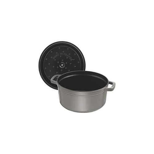  Staub Bratentopf rund, 14,0 cm, 0,8 l, graphitgrau, induktionsgeeignet 40509-475-0 (H.Nr. 1101418)