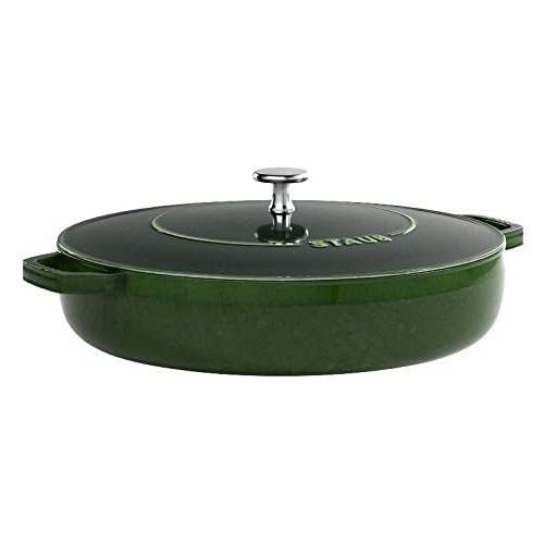  STAUB 24 cm Brater mit Chistera, Gusseisen, basilikum