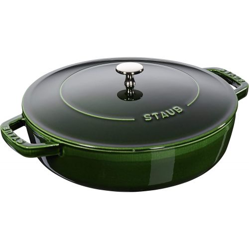  STAUB 24 cm Brater mit Chistera, Gusseisen, basilikum