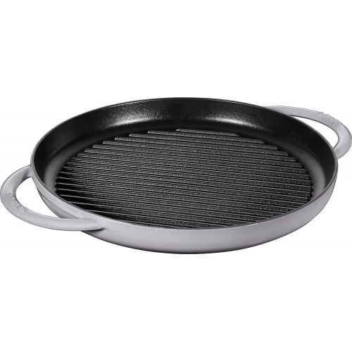  STAUB rund 30 cm grau Grillpfanne, Gusseisen