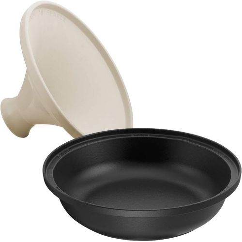  STAUB Staub 40509-394-0 Tajine, mit Sockel aus Gusseisen, Deckel aus Keramik, 20 cm, aus Gusseisen, schwarz/creme