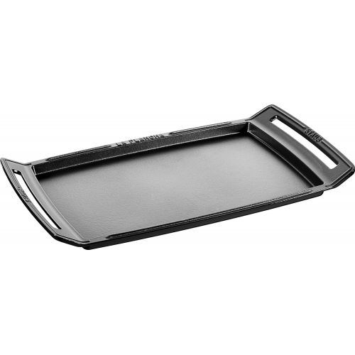  STAUB Plancha, Gusseisen, Induktionsgeeignet, Schwarz, 38 cm