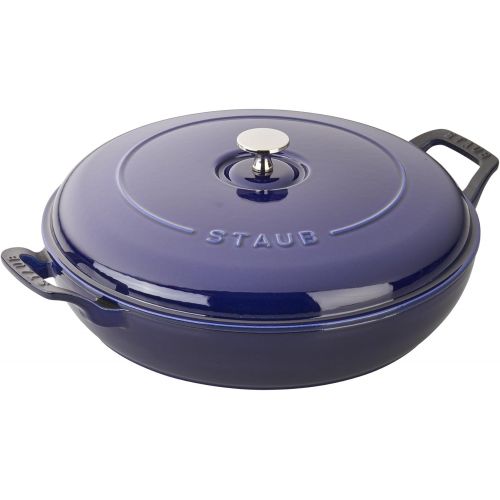  Staub Cast Iron 3.5-qt Braiser - Graphite Grey