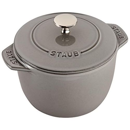 STAUB 11721618 Cast Iron 1.5-qt Graphite Grey Petite French Oven