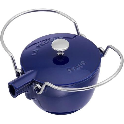  STAUB 1650091 Round Tea Kettle, Dark Blue