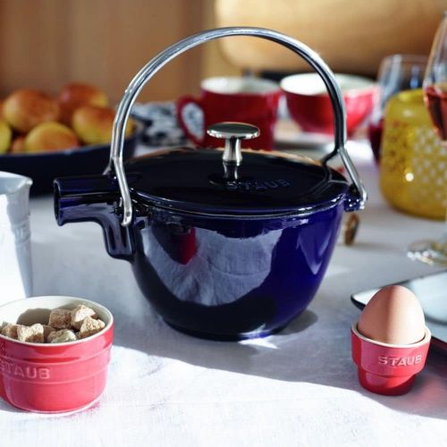  STAUB 1650091 Round Tea Kettle, Dark Blue