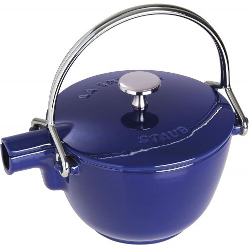  STAUB 1650091 Round Tea Kettle, Dark Blue