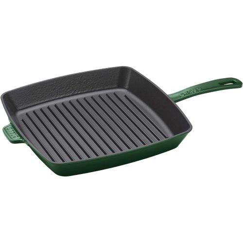  Staub Cast Iron 10-inch Square Grill Pan - Basil