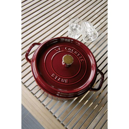  STAUB 1102287 Round Cocotte, 2.75 quart, Grenadine