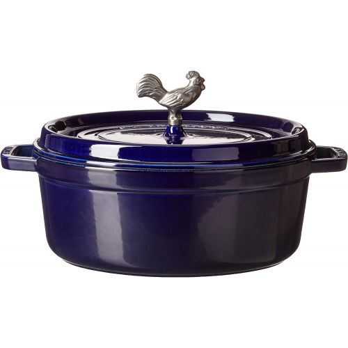  STAUB 1123191 Coq au Vin Cocotte, 5.75-qt, Dark Blue