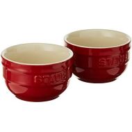 STAUB 40511-133 Ceramics Prep Bowl Set, 2-piece, Cherry