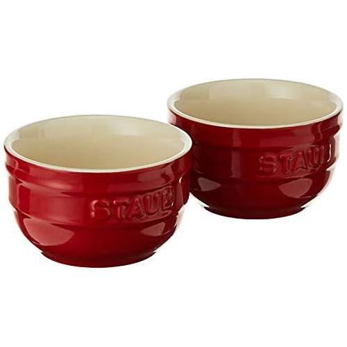  STAUB 40511-133 Ceramics Prep Bowl Set, 2-piece, Cherry