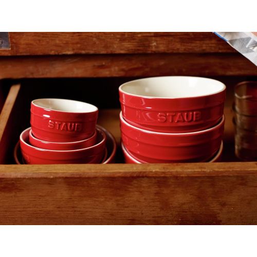  STAUB 40511-133 Ceramics Prep Bowl Set, 2-piece, Cherry