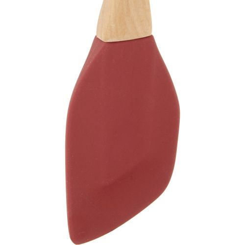  STAUB 40509-240 Accessories Olivewood Silicone Spatula, 10, Grenadine, inch