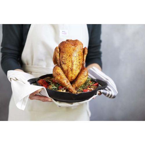  STAUB 1200023 Cast Iron Vertical Chicken Roaster, 9.5-inch, Black Matte