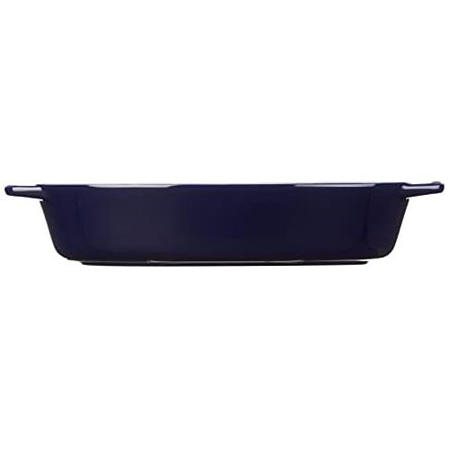  STAUB 40508-604 Ceramics Oval Baking Dish, 9-inch, Dark Blue