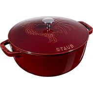 Staub Kitchen Supplies/Dishes Frying Pans/cookware for Outdoor/Dutch Oven · Cooker, 29 x 22 x 15 cm, Grenadin red
