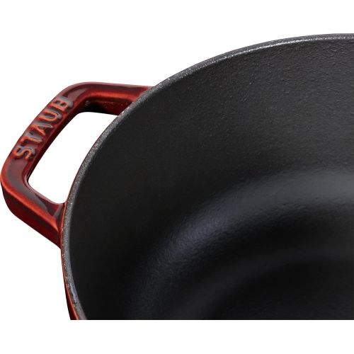  Staub Kitchen Supplies/Dishes Frying Pans/cookware for Outdoor/Dutch Oven · Cooker, 29 x 22 x 15 cm, Grenadin red