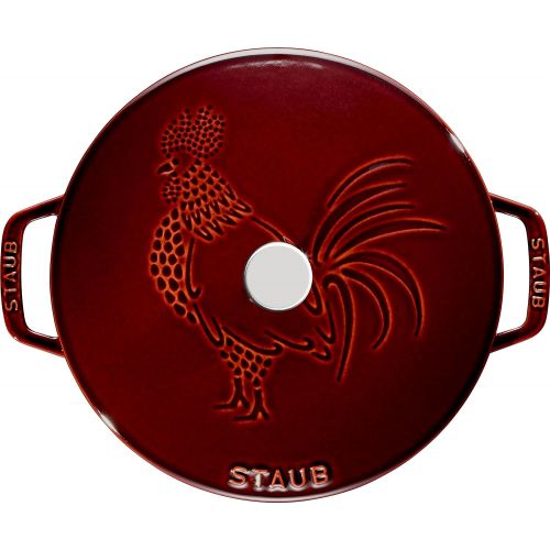  Staub Kitchen Supplies/Dishes Frying Pans/cookware for Outdoor/Dutch Oven · Cooker, 29 x 22 x 15 cm, Grenadin red