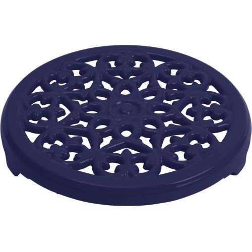  STAUB 16001091 Round Lilly Trivet, Dark Blue