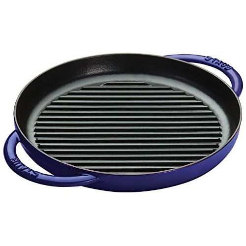  Staub Round Double Handle Pure Grill - Dark Blue - 10 (12012691)