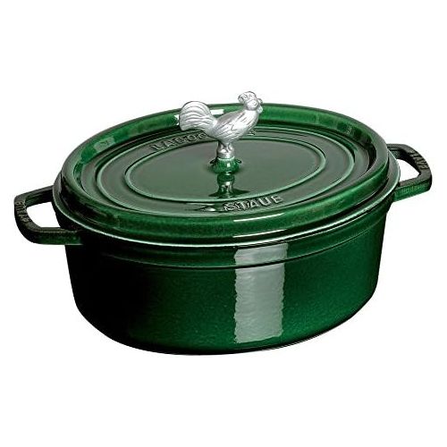  STAUB 1123185 Coq au Vin Cocotte, 5.75-Qt, Basil