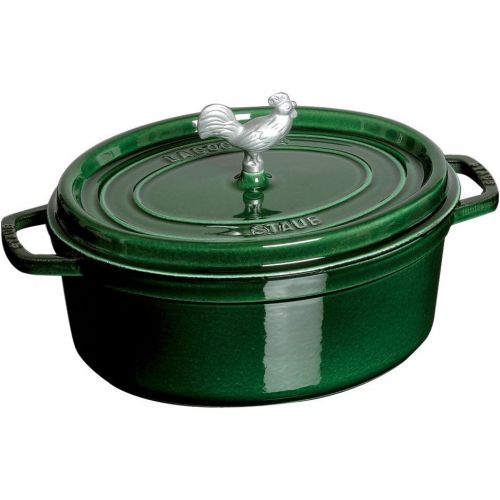  STAUB 1123185 Coq au Vin Cocotte, 5.75-Qt, Basil