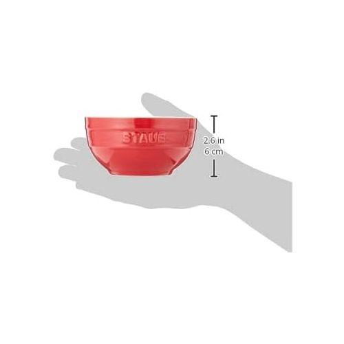  STAUB 40510-794 Ceramics Universal Bowl, 4.75-inch, Cherry