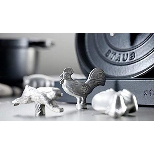  STAUB 40509-346-9 Cast Iron Animal Knob, One Size, Stainless Steel