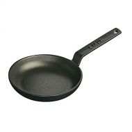STAUB 1221223 Cast Iron Mini Frying Pan, 4.75-inch, Black Matte