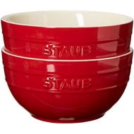 STAUB 40511-547 Ceramics Universal Bowl Set, 6.5-inch, Cherry