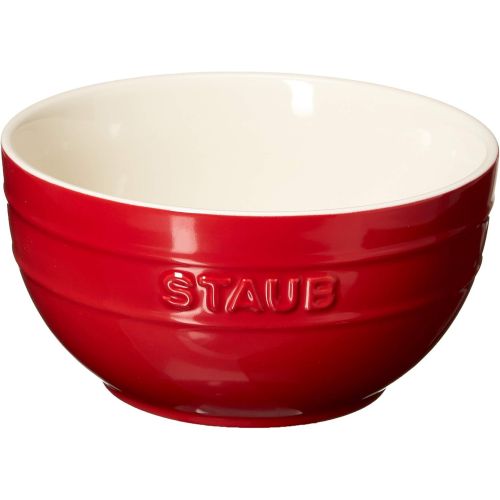  STAUB 40511-547 Ceramics Universal Bowl Set, 6.5-inch, Cherry