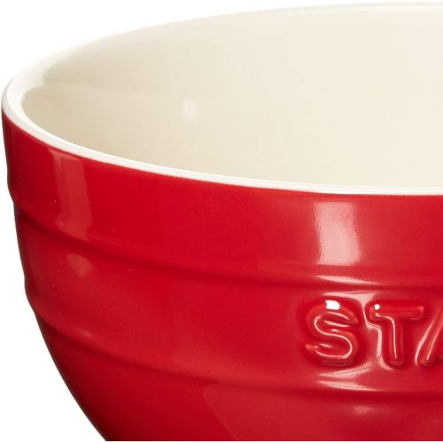  STAUB 40511-547 Ceramics Universal Bowl Set, 6.5-inch, Cherry