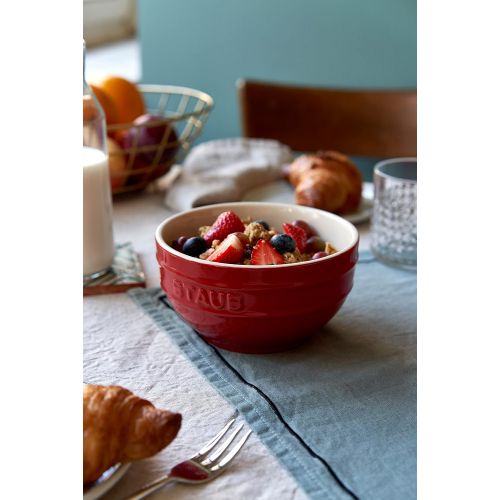  STAUB 40511-547 Ceramics Universal Bowl Set, 6.5-inch, Cherry