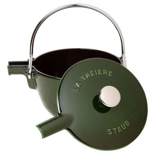  Staub 1650085 Round Tea Kettle, Basil