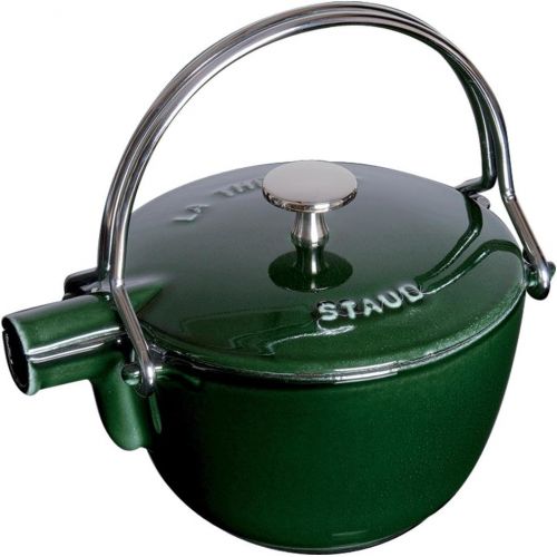  Staub 1650085 Round Tea Kettle, Basil